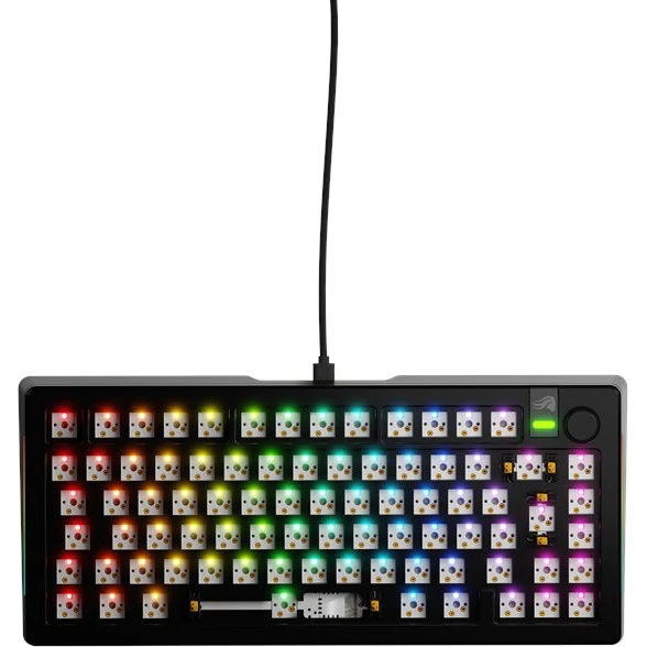 Glorious GMMK 3 PRO 75% Barebones - Sort (ISO)