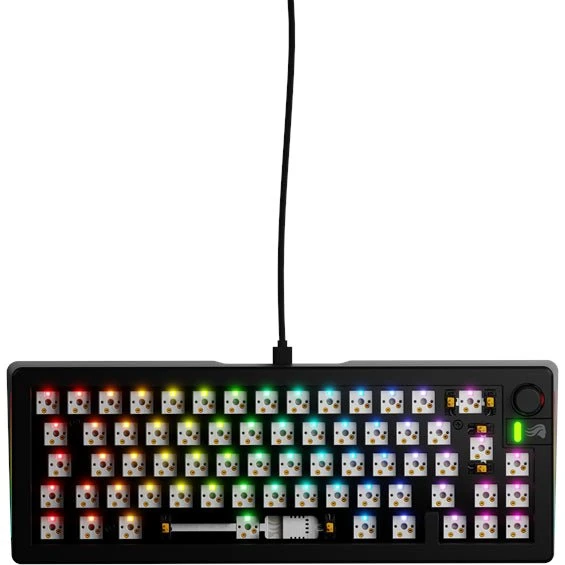 Glorious GMMK 3 65% Barebone ISO — Sort (Nordisk, USB-C)