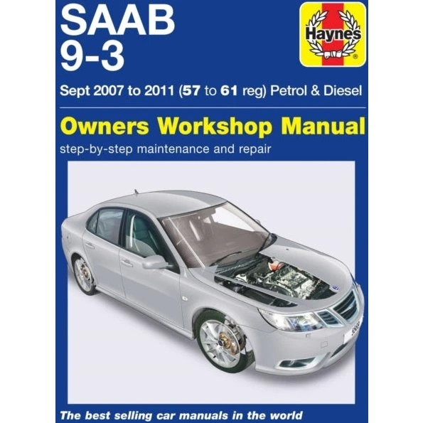 Saab 9-3 Petrol & Diesel Workshop Manual (07-11)