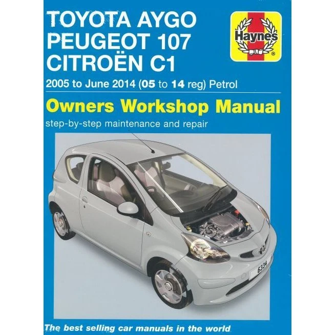Haynes Reparationsmanual: Toyota Aygo, Peugeot 107 & Citroen C1