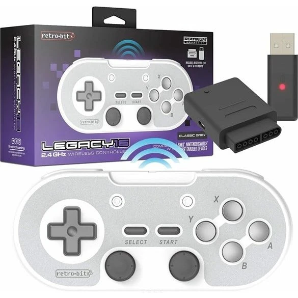Retro-Bit Legacy 16 Wireless Controller - Grå