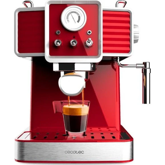 Cecotec Power Espresso 20 Espressomaskine, 1350W, Rød