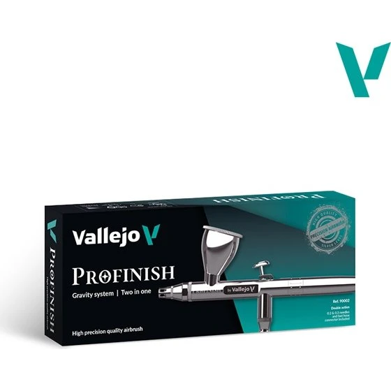 Vallejo Profinish Gravity System Airbrush - 0.2/0.3mm Two-in-One