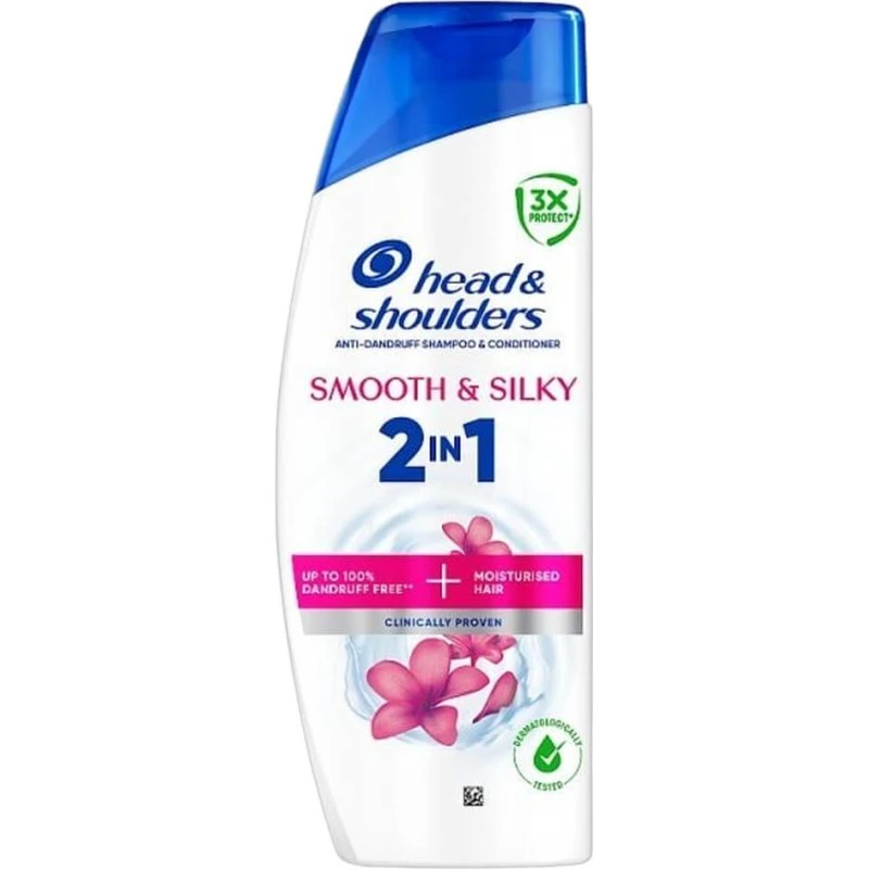 Head & Shoulders Smooth & Silky 2-in-1 Anti-Dandruff Shampoo 330 ml