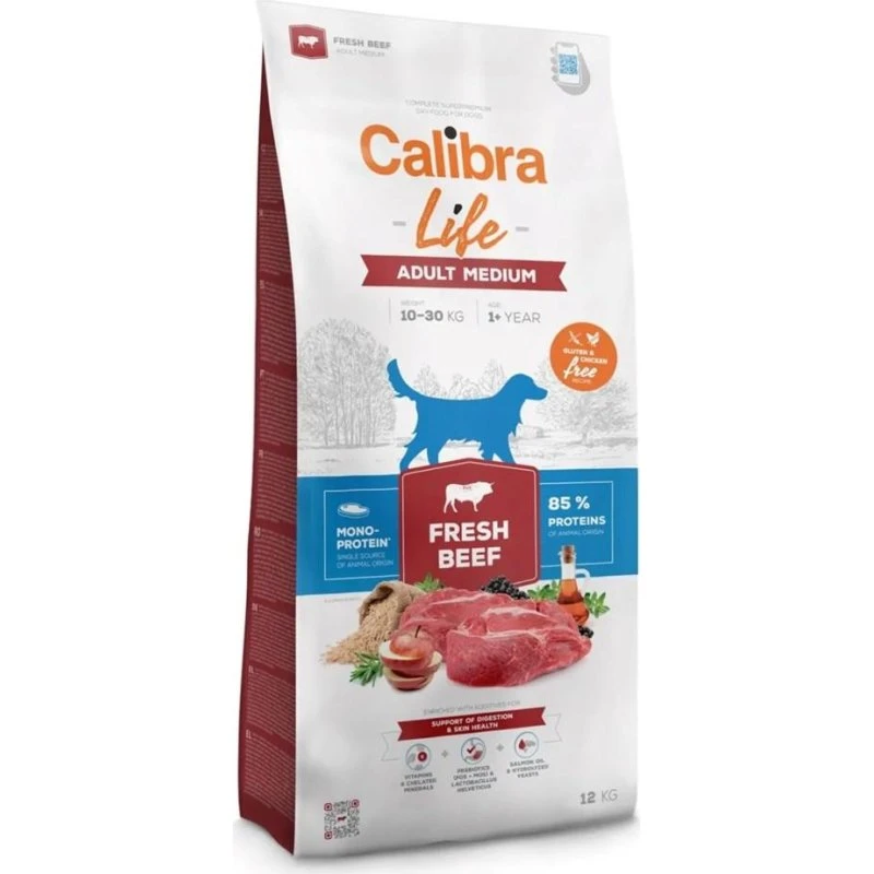 Calibra Dog Life Adult Medium Fresh Beef - 12 kg