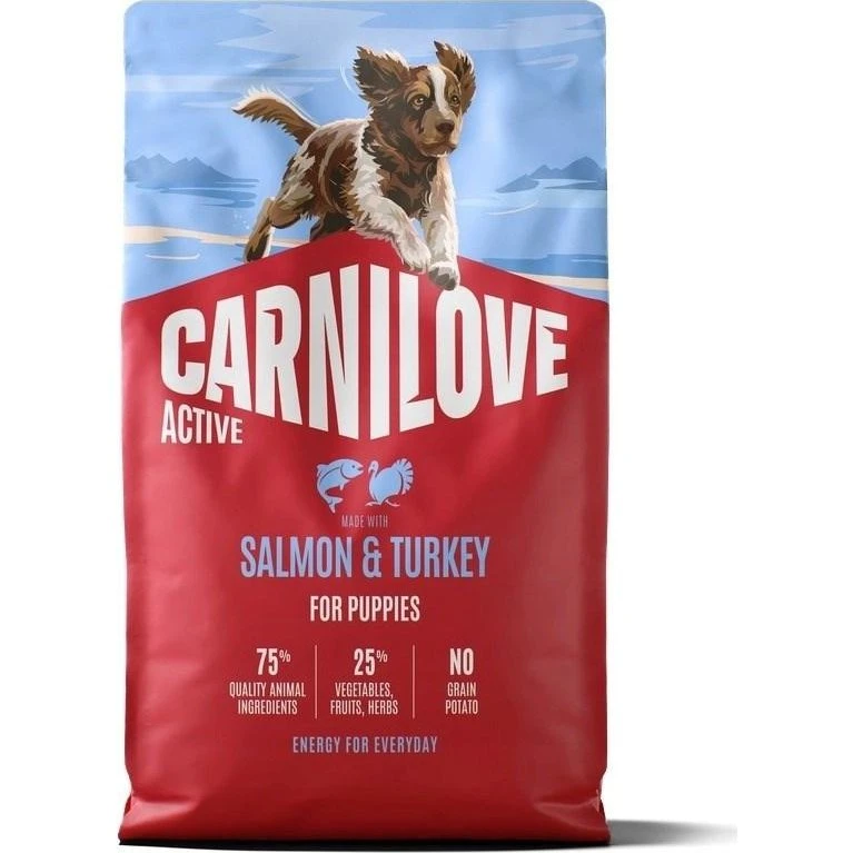 Carnilove Active Dog Puppies Salmon & Turkey - 4 kg