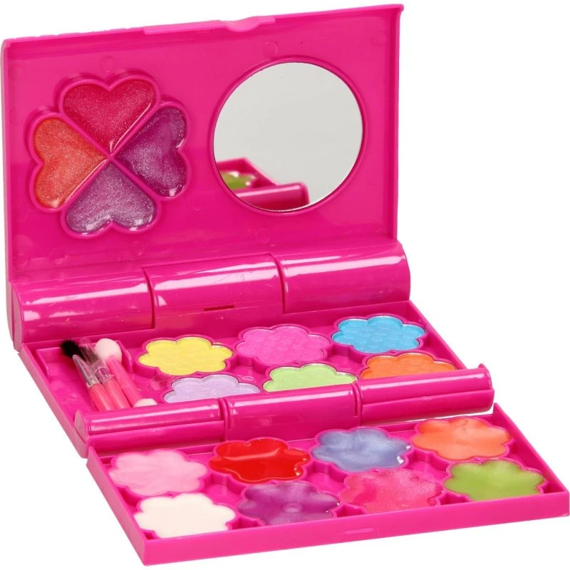 Johntoy Isabella Makeup Sæt til Børn - 18 Farver & 3 Pensler