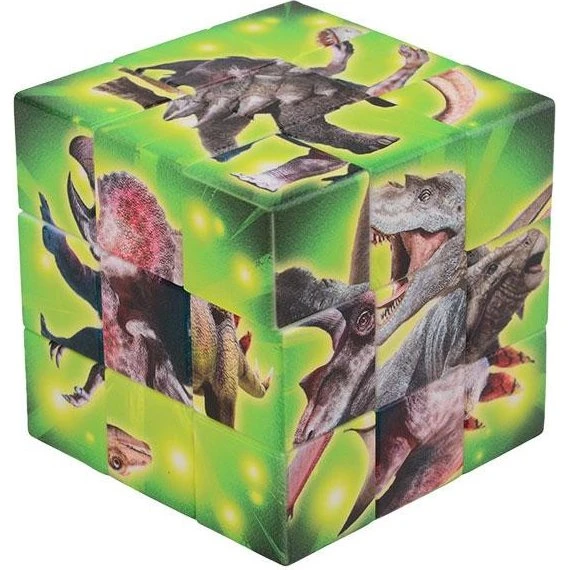 JohnToy Dinosaur Brain Puzzle Cube Blok