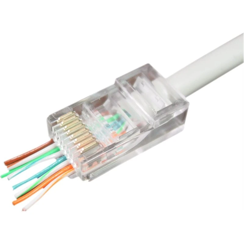 Gembird RJ-45 UTP Netværkskonnektor, Transparent (50 stk.)