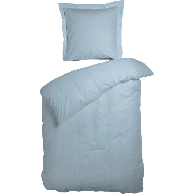 Junior sengetøj 100x140 Opal lyseblå jacquard - 100% bomuld