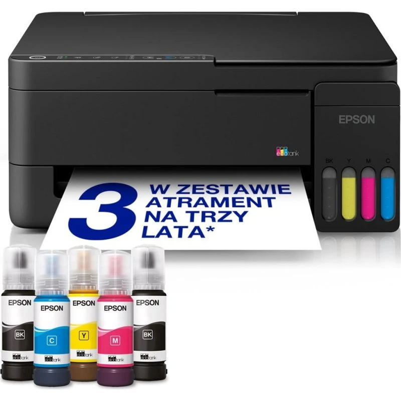 Epson EcoTank L3351 Blækprinter - Sort Multifunktionsprinter