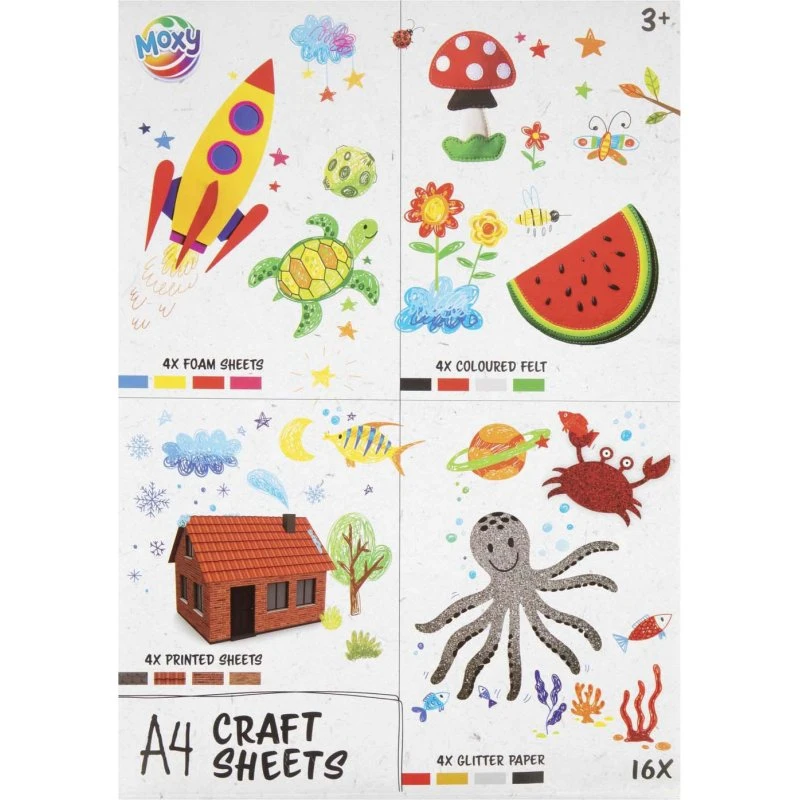 Creative Craft Group Hobbyark sæt - 16 stk. A4