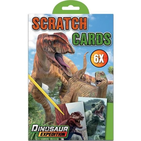 Creative Craft Group Dino 6 Scratch Cards