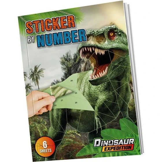 Creative Craft Group Dino Sticker by Number - 6+ år