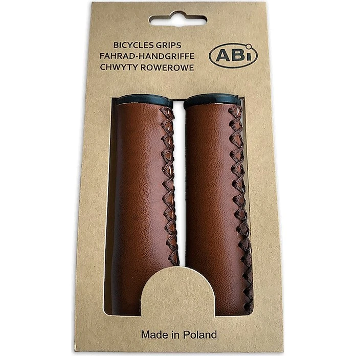 ABI PVC Læderhåndtag Brun - 22 x 120 mm