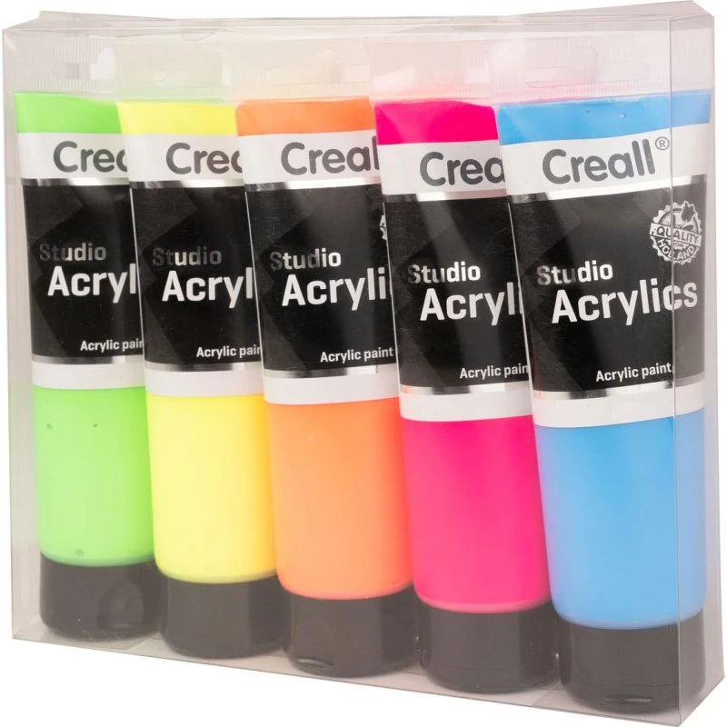 Creall Studio Akrylmaling Fluorescerende, 5x120ml