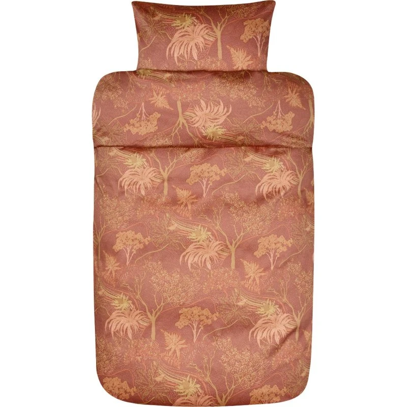 Høie Margrethe sengetøj 140x200 Terracotta - bomuldssatin