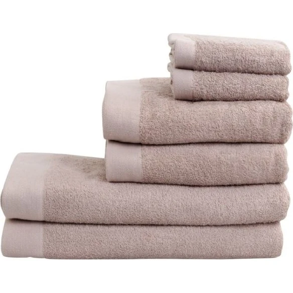 By Borg Rosa håndklædepakke 6 stk. 100% bomuld