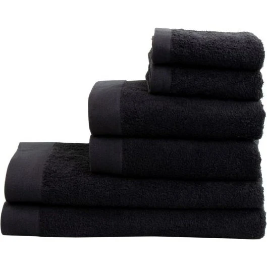 By Borg Sort Håndklædepakke 6 stk. – 500 g/m²