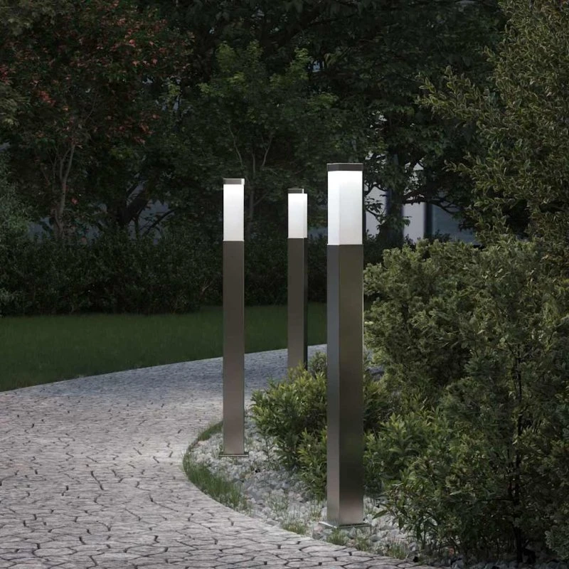 vidaXL Pullertlamper 3 stk. 80 cm i rustfrit stål IP44