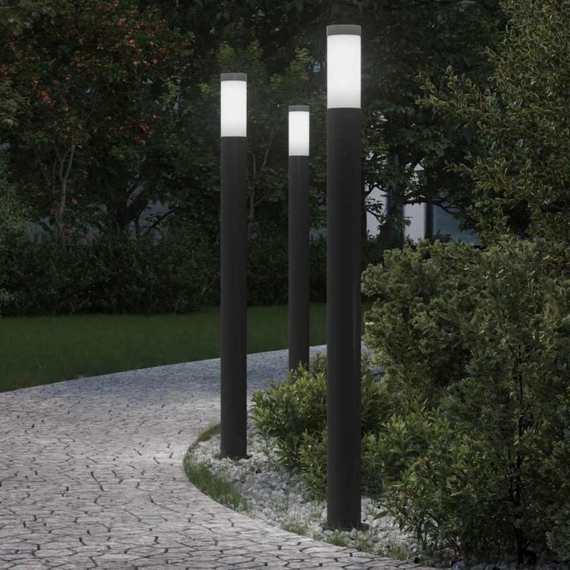 vidaXL Pullertlamper 3 stk. 110 cm i rustfrit stål IP44