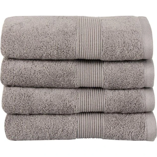 Økologisk håndklæde 50x100 cm – 100% GOTS bomuld, grå