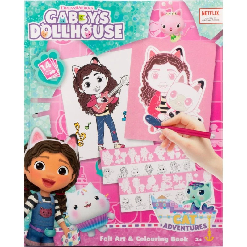 Gabby's Dollhouse Filtkunst og Malebog til børn