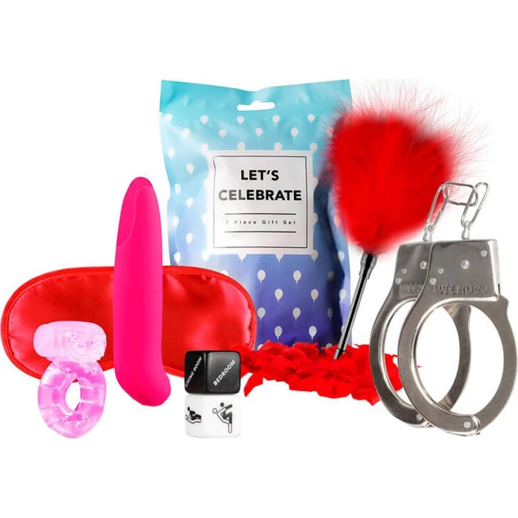 Loveboxxx Let's Celebrate Gift Set - Luksuriøst gaveæske med 7 dele