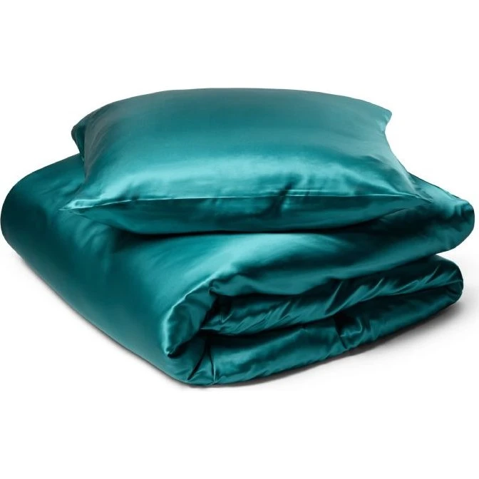 By Borg silke sengetøj 140x200 - Tyrkis 19 momme