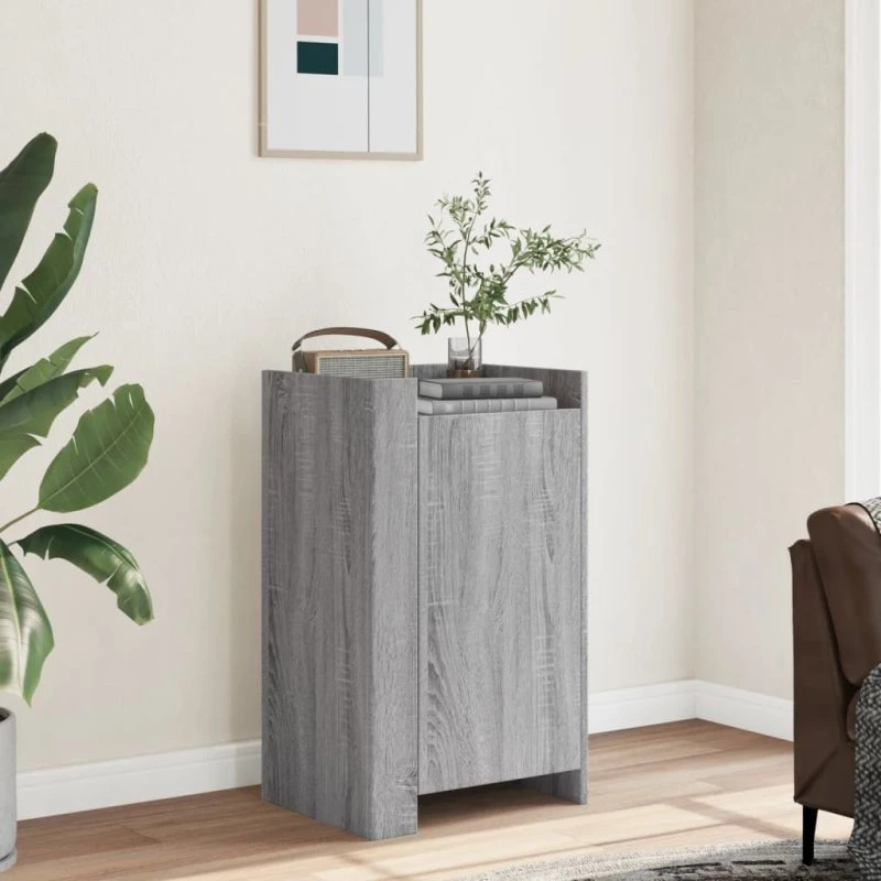 vidaXL Skænk 45x35x75 cm i grå sonoma-eg
