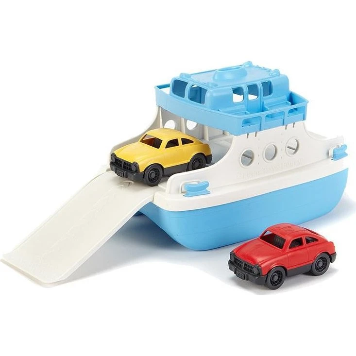 Green Toys Ferry Legetøjsbåd med Mini Biler