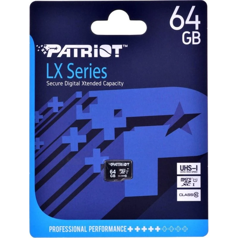 Patriot Memory LX Series 64 GB microSDXC UHS-I kort