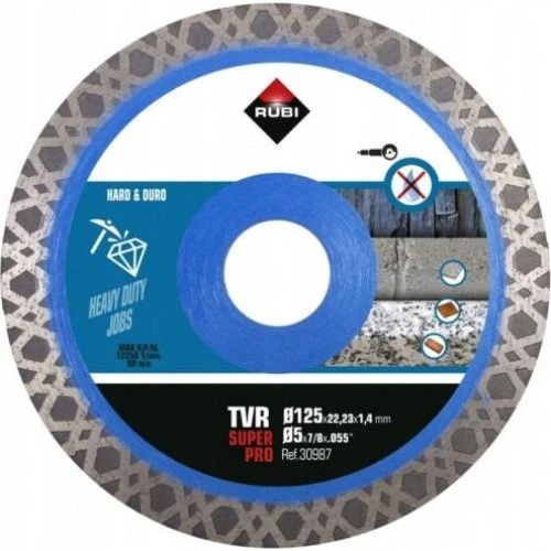 RUBI Turbo Viper Blade TVR SuperPro 125 mm Diamantskæreskive