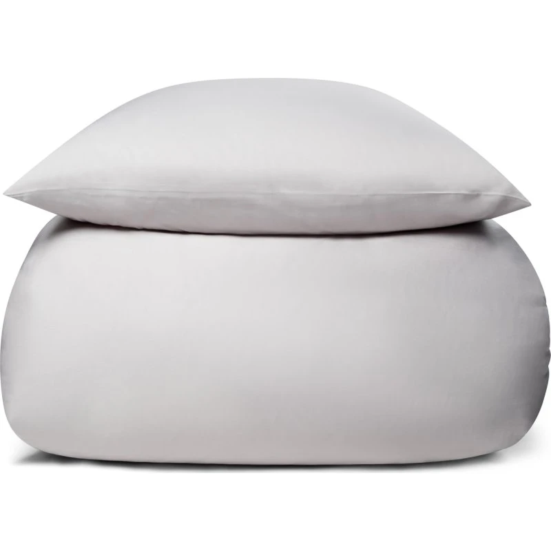 Bambus dobbelt sengetøj 200x220 – 100% naturlig, lysegrå