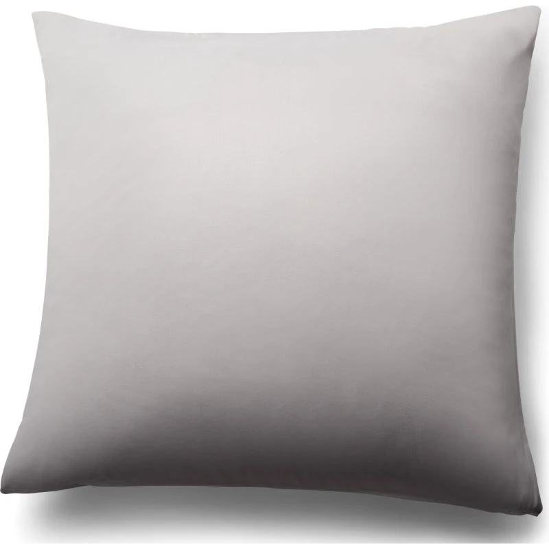 Bambus pudebetræk 60x63 cm - Lysegråt satinvævning