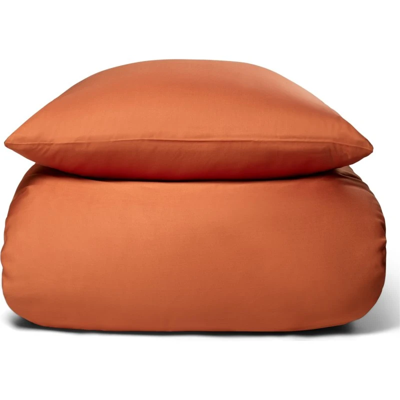 Bambus sengetøj 140x200 cm – 100% satinbambus, orange