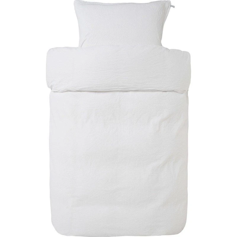 Høie Pure White baby sengetøj 70x100 cm i krepp bomuld
