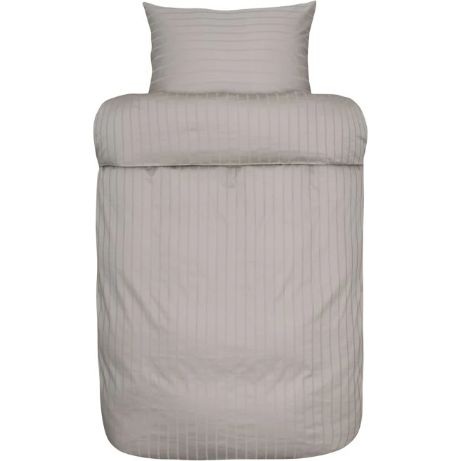 Høie Milano sengetøj 140x220 cm - Grå bomuldssatin
