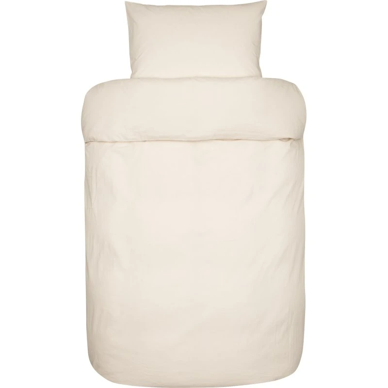 Høie Ara Beige — Vævet krepp sengesæt 140x200 cm