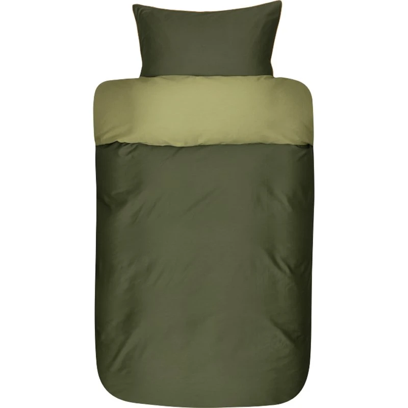 Høie Oslo dobbeltsæt 200x220 cm 100% bomuldssatin - Grøn