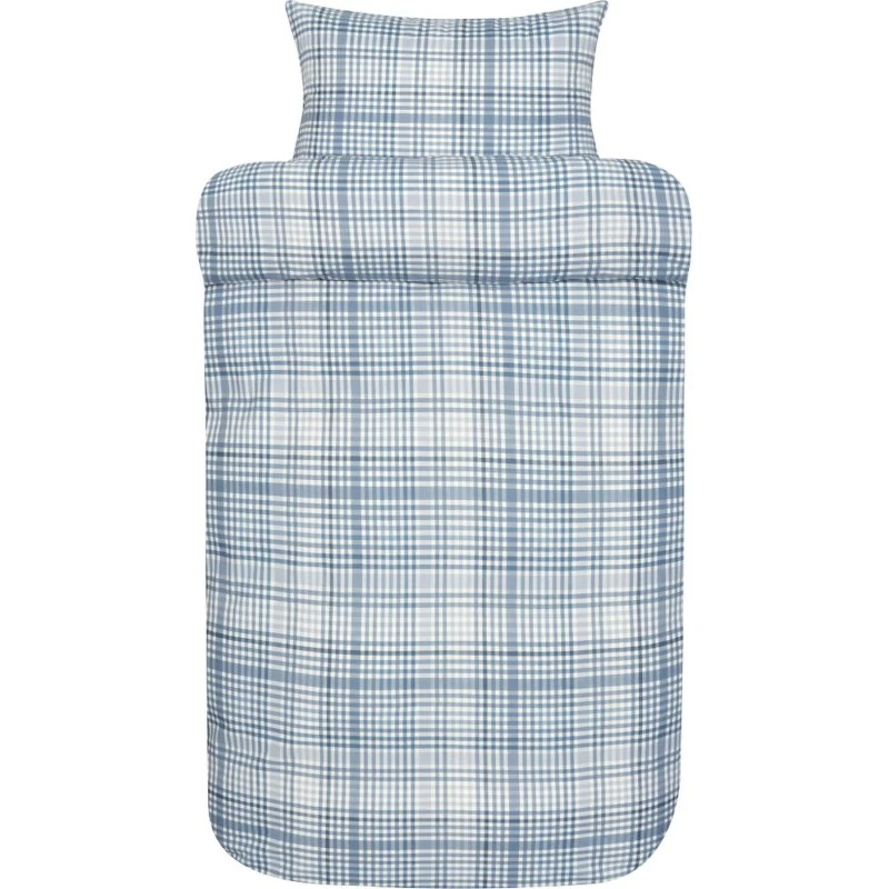 Høie David flonel sengesæt 200x220 cm — blå