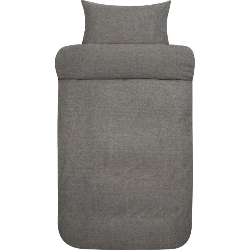 Høie Casper flonel sengesæt 140x200 cm – dæmpet sort