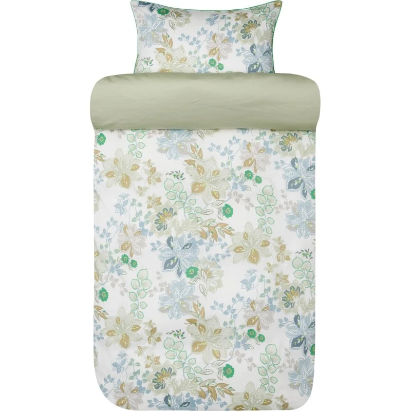 Høie Cassandra Light Green satin sengetøj 140x200