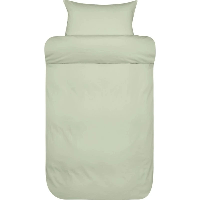 Høie Harmoni stenvasket bomuldssatin 140x220 lysegrøn