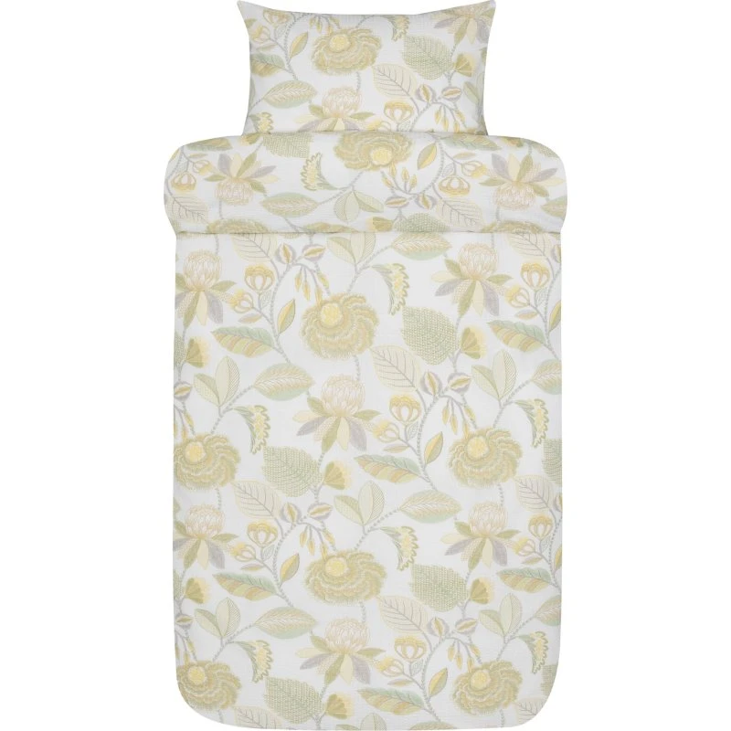 Høie Ingela lysegrønt sengesæt 140x220 cm - 100% bomuld