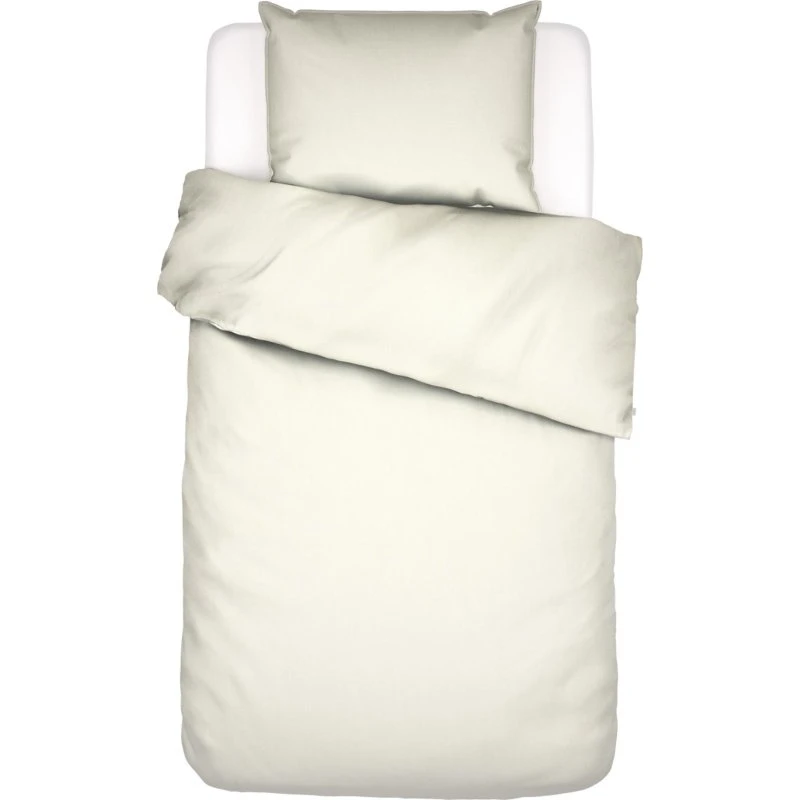 Essenza Minte Oyster - Bomuldssatin sengesæt 140x220