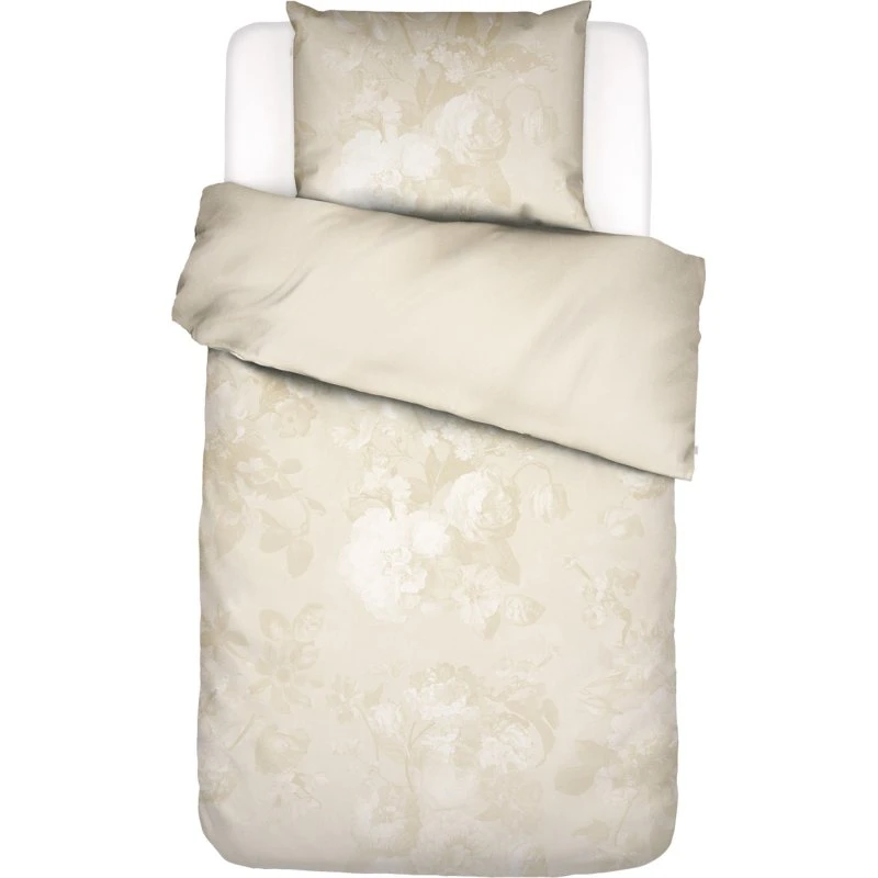 Essenza bomuldssatin sengesæt 140x200 – Floor Oyster (Sand)