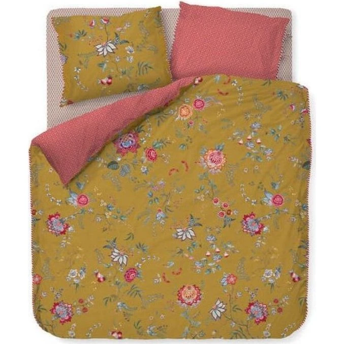 Pip Studio Flower Festival sengetøj 140x220 cm - Gul