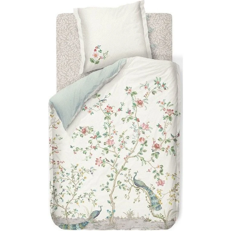 Pip Studio sengetøj Okinawa White 140x200, 100% bomuld