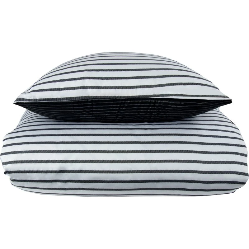 By Night Stribet sengesæt 140x220 cm – Narrow Lines